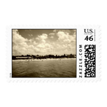 Florida Beach Postage Stamp