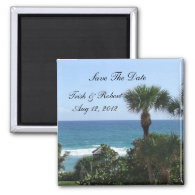 Florida Beach Wedding Save The Date Magnets