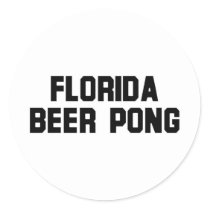 Florida Beer Pong stickers by bartstshirts Florida Beer Pong stickers