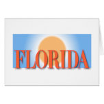 Florida Blue & Orange Sunset Card