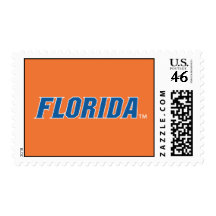 Florida - Blue & White Postage Stamp