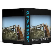 Florida boardwalk, Cape San Blas Gulf Coast Vinyl Binder