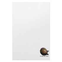 Florida Box turtle Photograph w Text Personalized Stationery