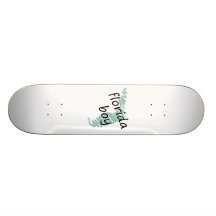 Florida Boy on Child's Florida Map Drawing Skateboards