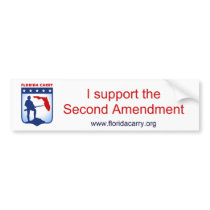 Florida Carry - I support the 2nd Amendment bumper stickers