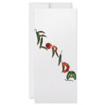 Florida Chili Peppers Rack Card