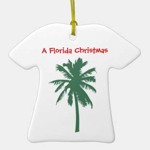 Florida Christmas, Palm Tree ornament Zazzle
