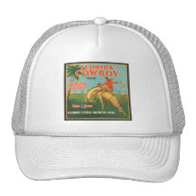 Florida Cowboy Kissimmee Citrus Growers Vintage Cr Trucker Hats
