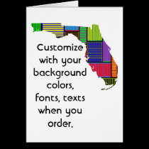 Florida Customize colorful card how you like