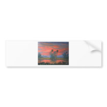 Florida Everglades Fire Sky Bumper Sticker