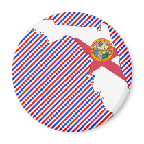 Florida Flag Map magnets