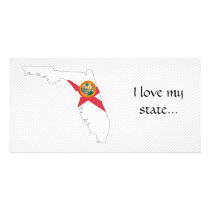 Florida Flag Map photo cards by usaflags Florida Flag Map photo cards