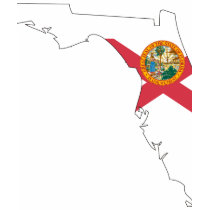 Florida Flag Map t-shirts