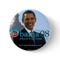 Florida For Obama Button