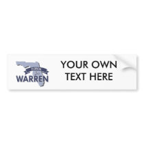 FLORIDA FOR WARREN -.png Bumper Stickers