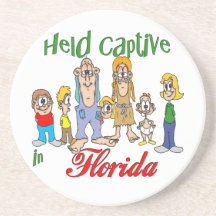 Florida Funny Trailer Park Sandstone Coaster