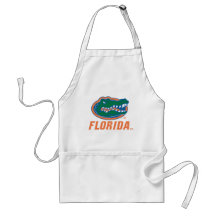 Florida Gator Head - Orange & White Apron