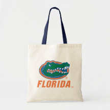 Florida Gator Head - Orange & White Canvas Bag