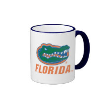 Florida Gator Head - Orange & White Mugs