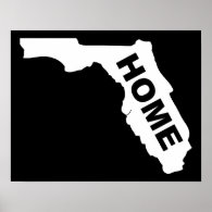 Florida Home Poster Sign Sunshine State