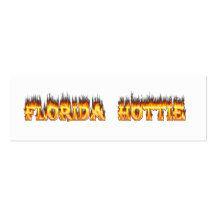 Florida Hottie Fire and Flames Business Card