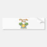 Florida Keys Palms orange Bumper Sticker