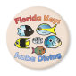Florida Keys Scuba Diving Round Magnet