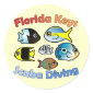 Florida Keys Scuba Diving Round Sticker