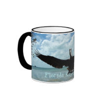 Florida Keys Wildlife Pelican Bird Coffee Mug Art