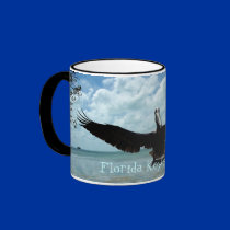 Florida Keys Wildlife Pelican Bird Coffee Mug Art