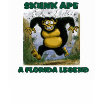 Florida Legends: Skunk Ape t-shirts by robsmithjr Florida Legends: Skunk Ape t-shirts