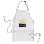 Florida Marina Photo Yellow and Pink Sky aprons