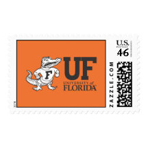 Florida Mascot Albert With Hat - Black & White Postage Stamps