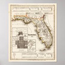 Florida Meyer, Joseph 1850 Print