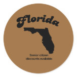 Florida Motto - Senior Citizen discounts Sticker