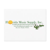 Florida Music Supply Logo Products postcards by calcote Florida Music Supply Logo Products postcards