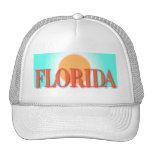 FLORIDA Orange and Blue Sunset Mesh Hats