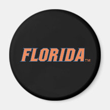 Florida - Orange & Blue Refrigerator Magnets