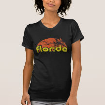 Florida Palms Grunge T Shirts