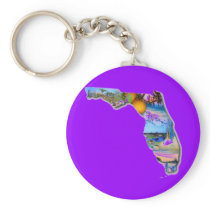 FLORIDA PICTURE DESIGN KEYCHAIN