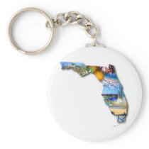 FLORIDA PICTURE DESIGN KEYCHAIN