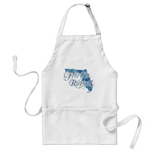Florida Razed Blue Camo Aprons