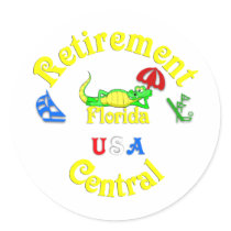Florida Retirement.:-) stickers by colintonwigglys Florida Retirement.:-) stickers