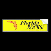 FLORIDA ROCKS bumper sticker bumper stickers by WRDGateway FLORIDA ROCKS bumper sticker bumper stickers