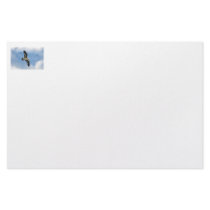 Florida seagull flying against blue sky stationery