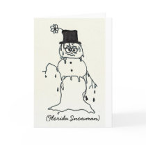 Florida Snowman cards by miserablemisty Florida Snowman cards