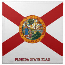 Florida State Flag Printed Napkin
