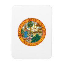 Florida State Seal Rectangular Magnet