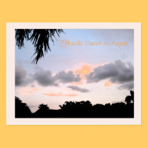 Florida Sunset in August postcards