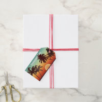 Florida Sunset Pack Of Gift Tags